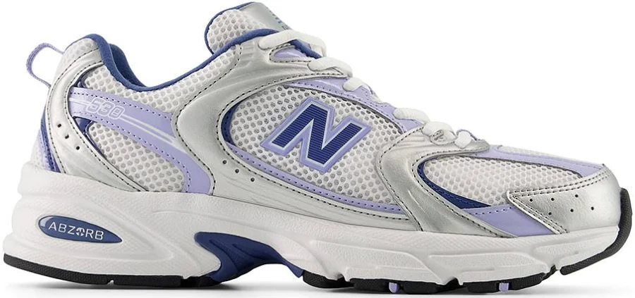 New Balance Women's Leather 530 Sneaker - Silver Metallic, Size M8.5/W10 | Eagle Eye Outfitters