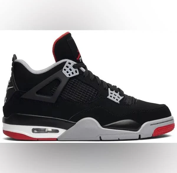 Jordan Shoes | 2019 Air Jordan 4 Retro Og 'Bred' 2019 | Color: Black/Red | Size: 10.5 | Torreroj94's Closet