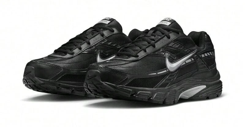 Nike Black Nike Initiator Men's Running Shoes Trail Road Retro Shock Absorbing IB4595-001 Outdoor Athletic Sneakers,EUR42