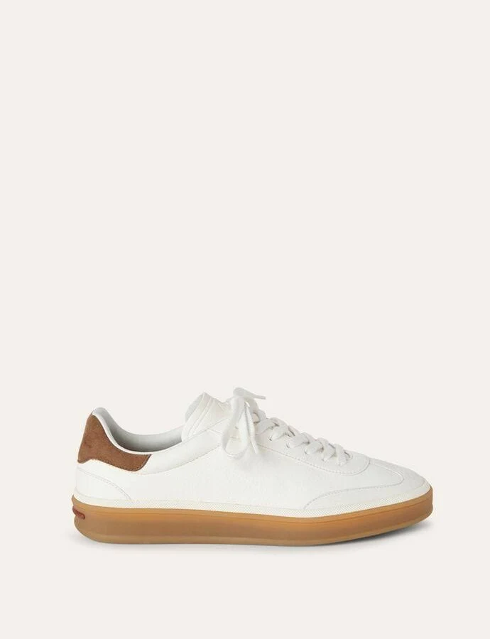 Loro Piana Women's Mixed Leather Low-Top Tennis Sneakers