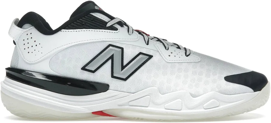 New Balance BB Hesi Low v2 White Team Red Black, UK 4.5