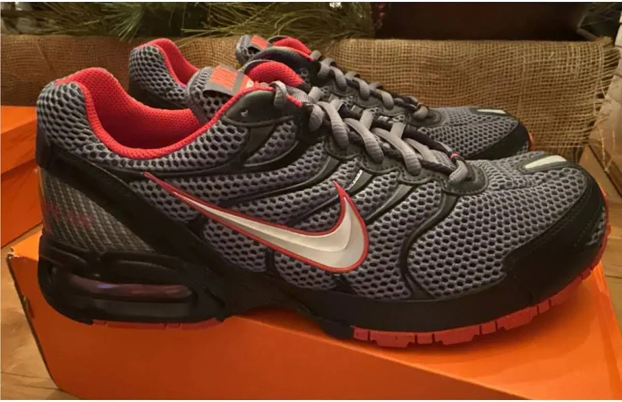 Men`s Air Max Torch IV 4 - Dark Grey Metallic Silver Red 9.5 by Nike
