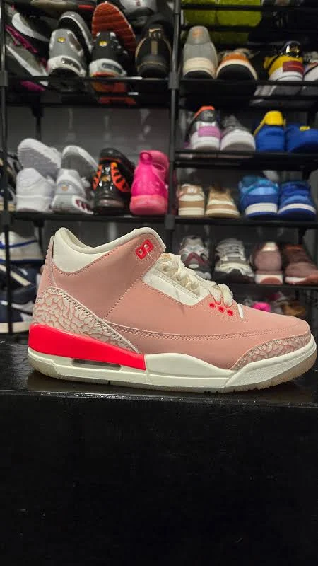 JORDAN 3 RETRO RUST PINK - SZ 5M/6.5W