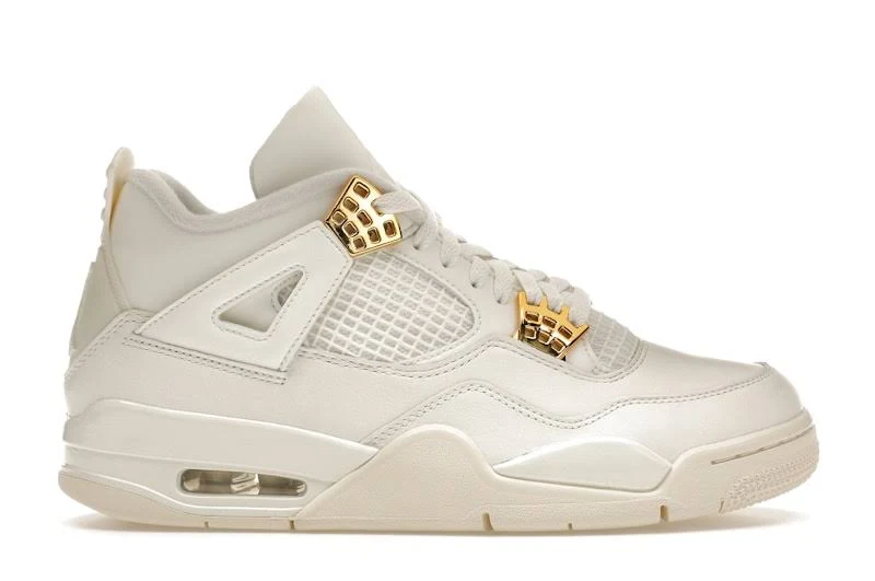 Jordan 4 Retro Metallic Gold (Women's)
