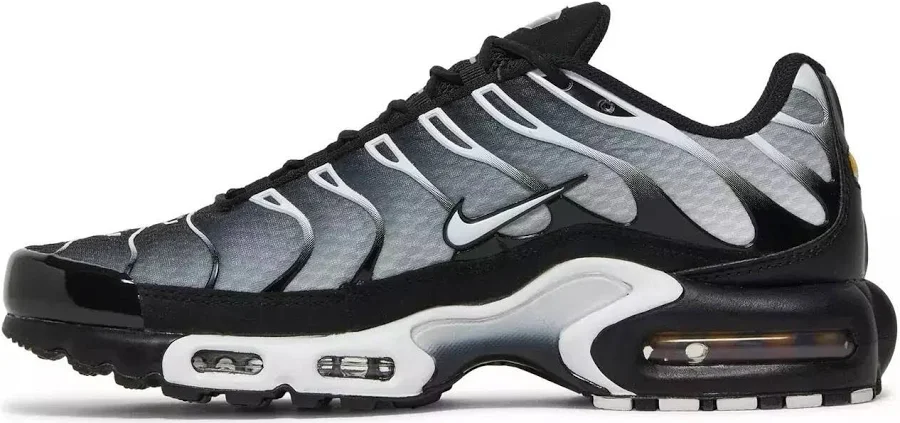 Nike Air Max Plus Tn - Black Metal Silver Men's Air Cushion Shoes