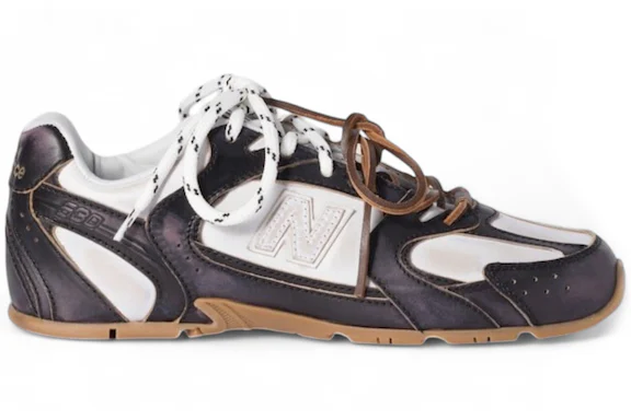New Balance x Miu Miu 530 Sl Deco' Calf Leather Sneakers