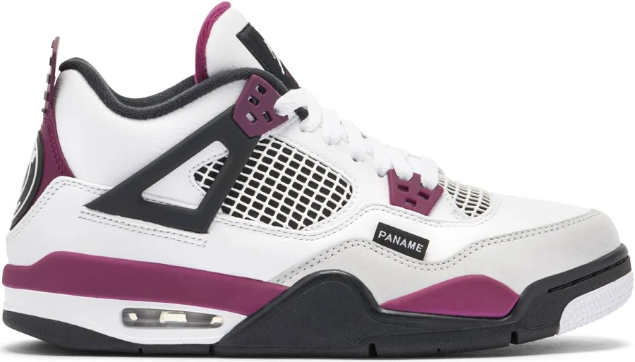 Air Jordan 4 x PSG White Neutral Grey Bordeaux GS CZ6509-100 | Size US 4.5