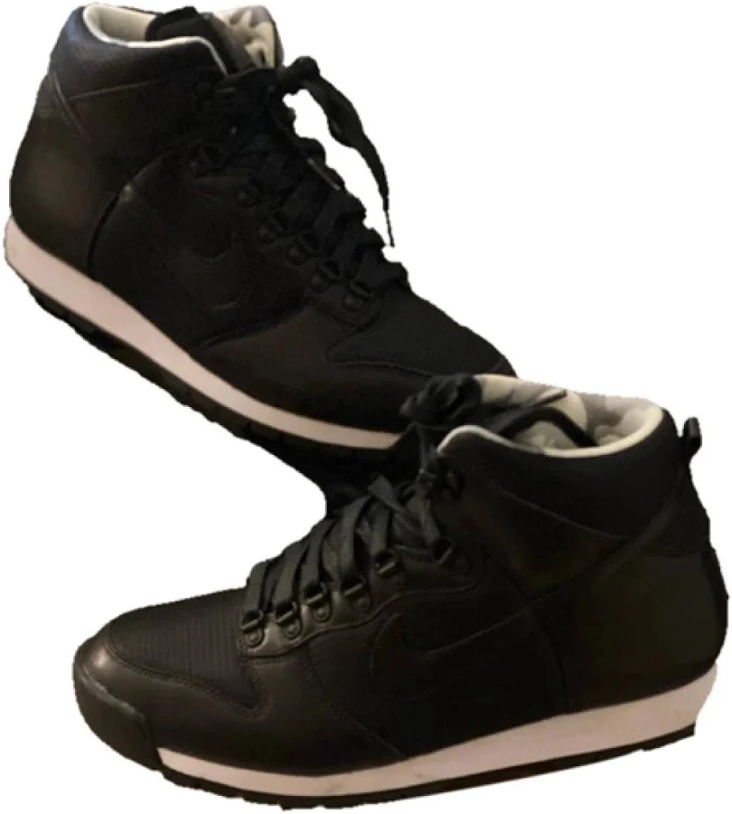Nike ACG Black Leather Hiking Boots Size 9 US