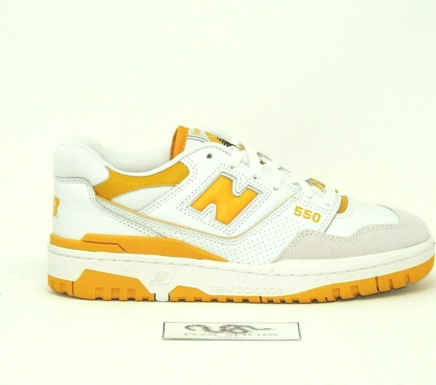 New Balance 550 Sea Salt Yellow Gold White OG (BB550LA1) - Size 9 Men