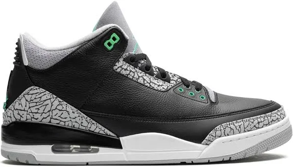 Jordan - Air Jordan 3 Retro "Green Glow" sneakers - men - Rubber/Fabric/Calf Leather - 11.5 - Black