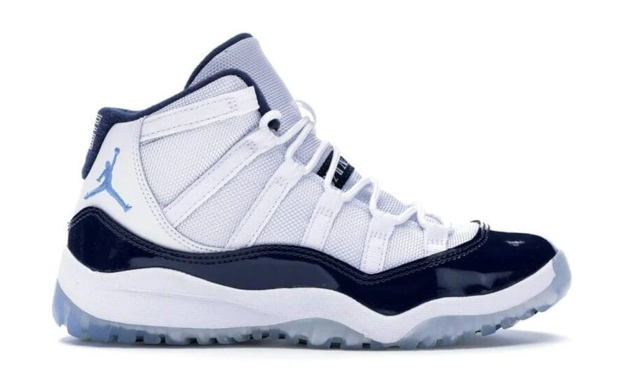 Jordan 11 Retro UNC Win Like 82 (Preschool) Shoes | 378039-123