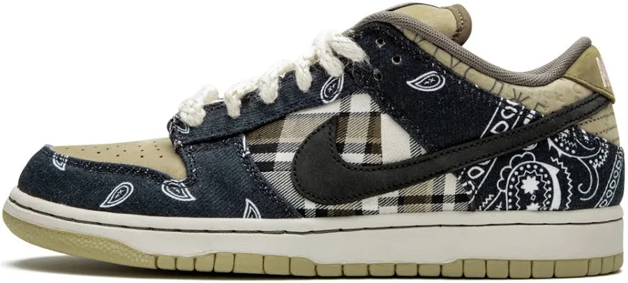 Nike SB Dunk Low "Travis Scott" Ct5053 001" - Shoes - Size 6.5 - Black