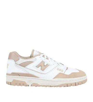 New Balance 550 Man Sneakers White Size 12 Leather, Textile fibers