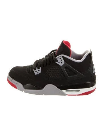 Jordan Jordan 4 Retro Bred (2019) (GS) Sneakers in Black, Boys' 7