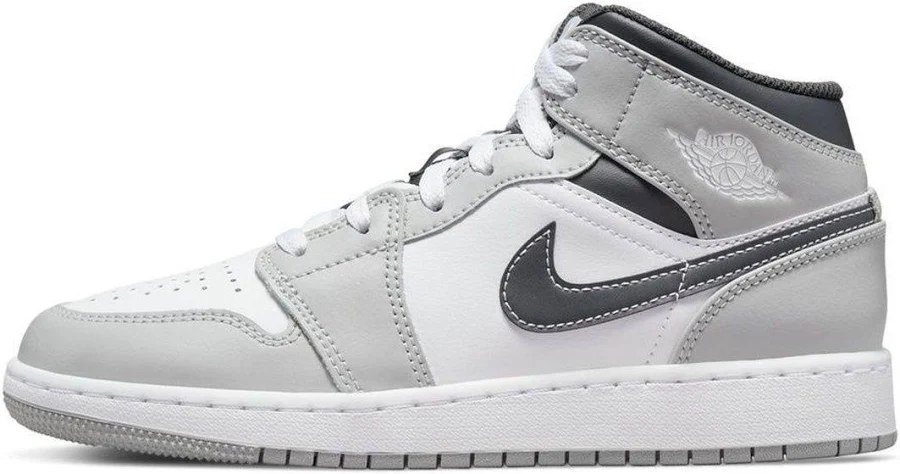 Jordan 1 Mid Light Smoke Grey Anthracite GS