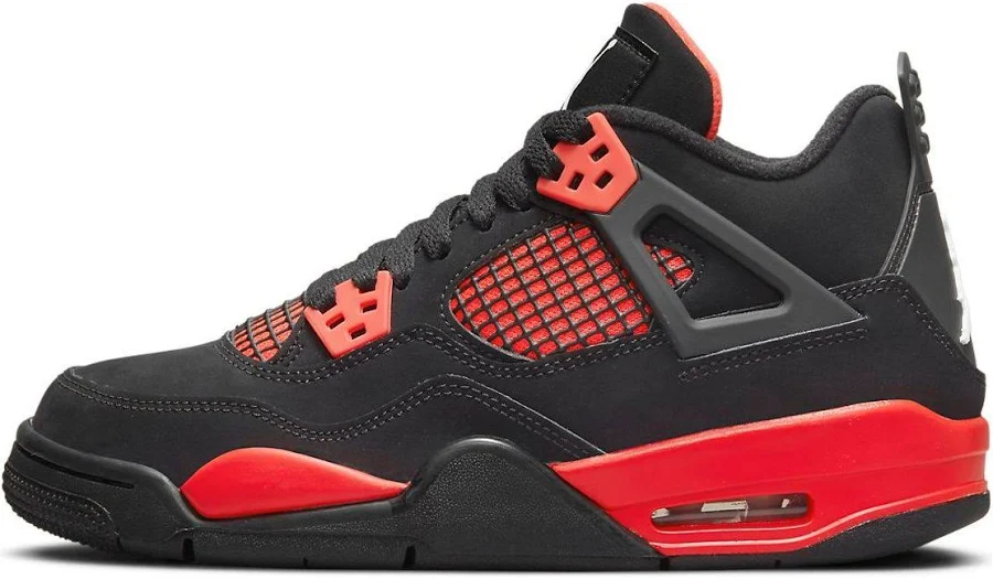 (GS) Air Jordan 4 Retro 'Red Thunder' 408452-016 US 4Y