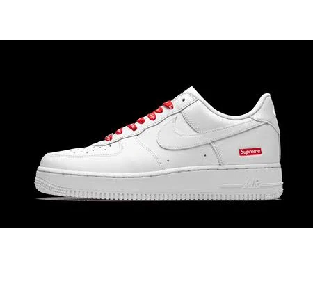 Nike Mens Air Force 1 Low Supreme - Mini Box Logo White Cu9225 100 from Stadium Goods, Men's, Size: 6.5