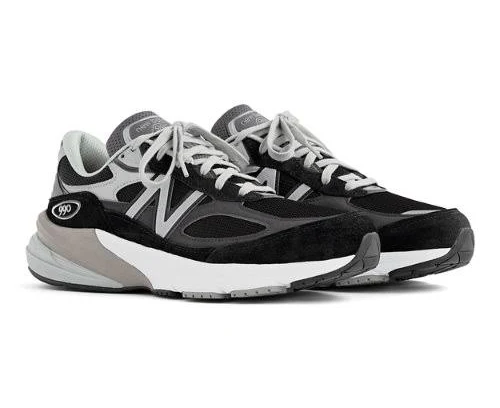 New Balance Women's Made in USA 990v6 Sneakers - Black/White (Size 9.5)
