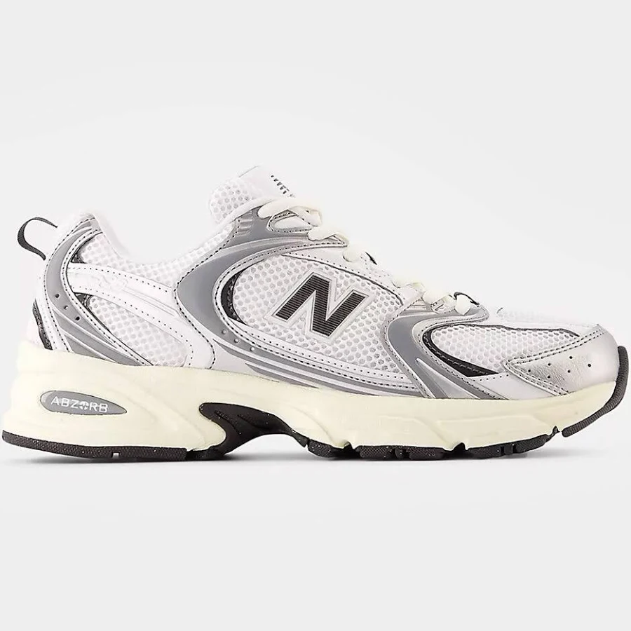 New Balance 530 Womens Shoes - White/silver - Size: 8.5