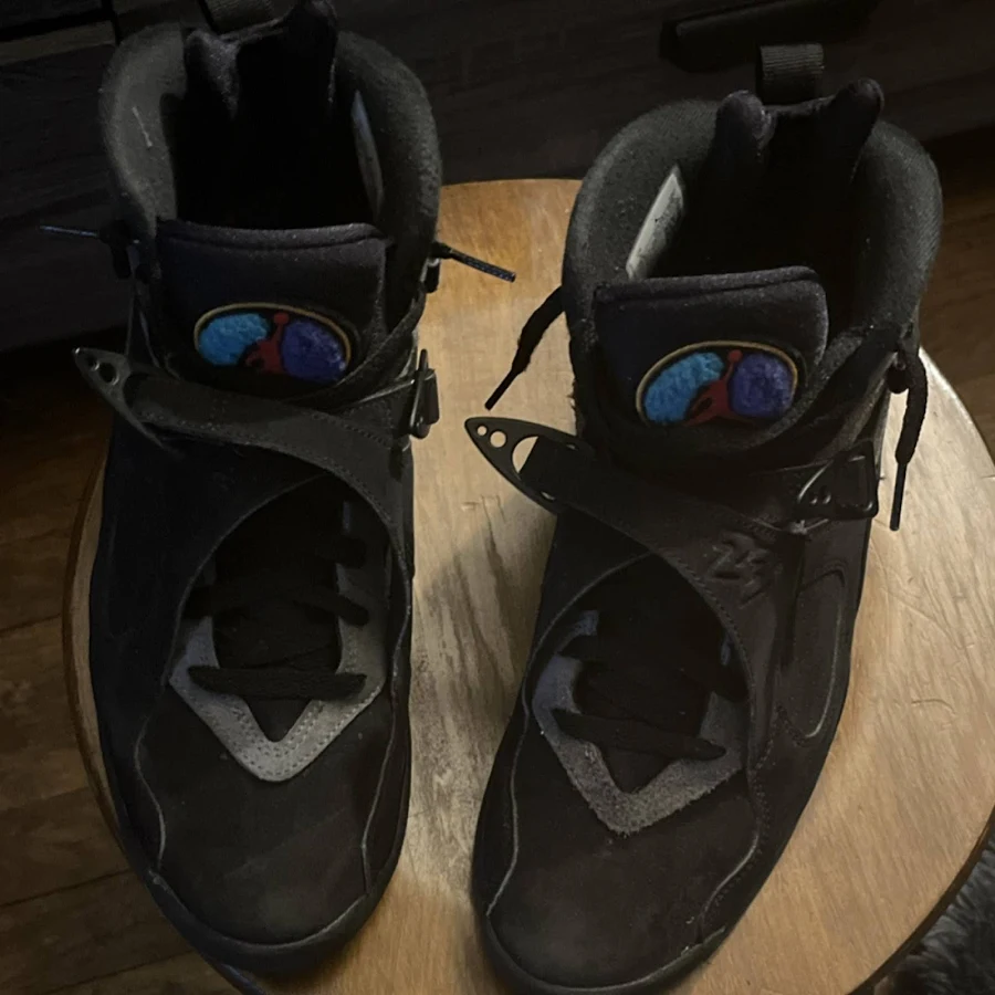 Jordan Air Jordan 8 Men's Black Low Top Athletic Sneaker Shoes