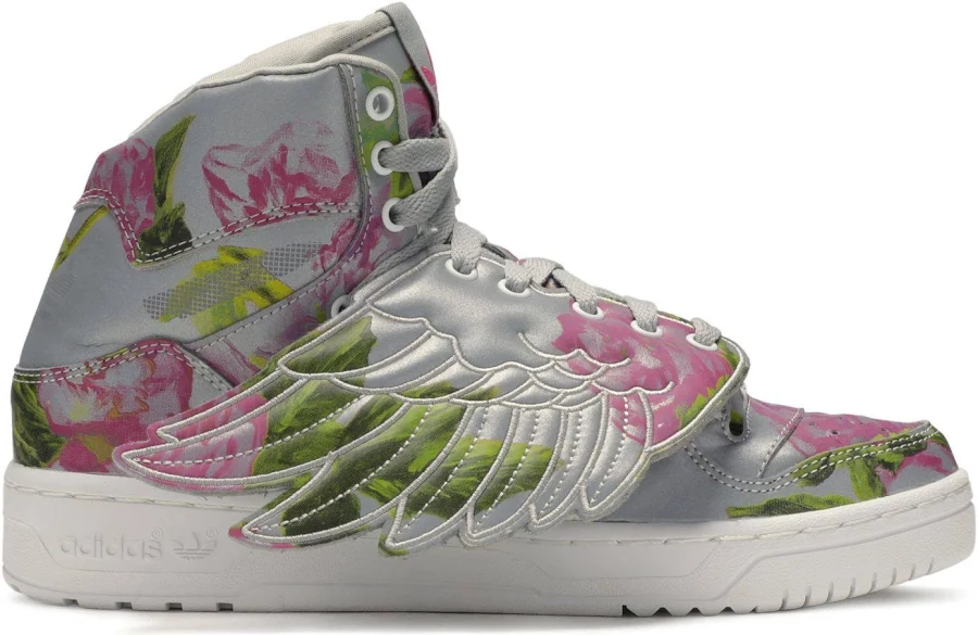 Adidas JS Wings 3M 'Floral' | Silver | Men's Size 6