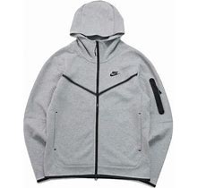 Nike Men's Gray Sportswear Tech Fleece Black Cu4490-063