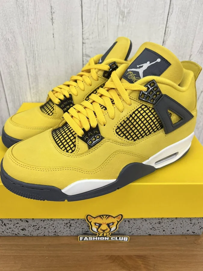 Air Jordan 4 Retro Lightning Tour Yellow Mens Ct8527-700