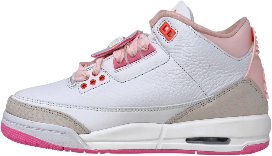 Air Jordan 3 'spring Flowers Pink Bloom' Sneakers, Size 5.5y / 7w