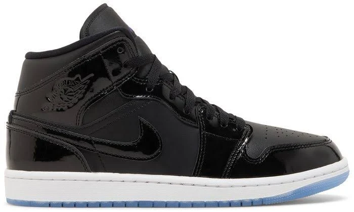 Jordan Men's 1 Mid Se Sneakers Space Jam Size 10.5 No Lid