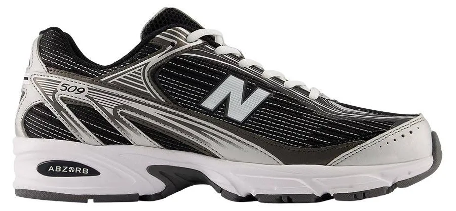 New Balance 509 'Black White Silver Metallic' | Men's Size 8