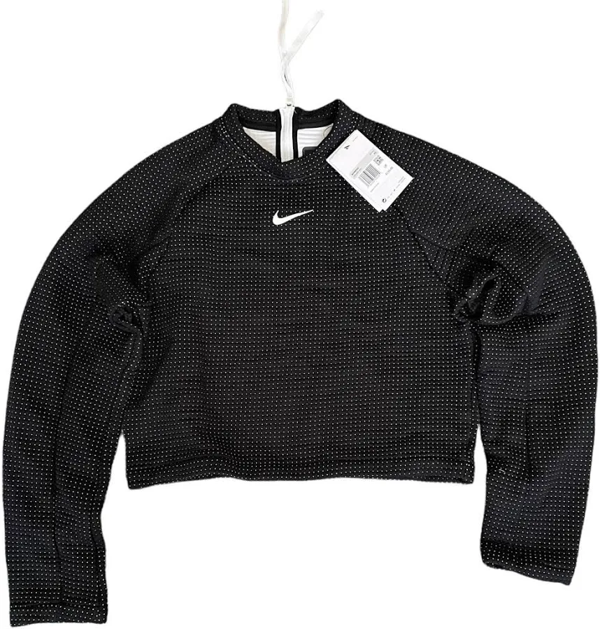 Nike Sportswear Tech Pack Fleece Pullover Women's Size Xs Black/white