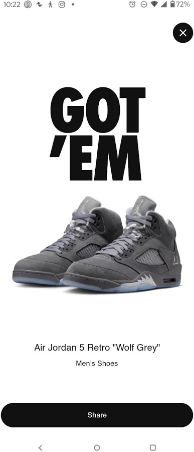 Jordan Air Jordan 5 Retro Wolf Grey High Top Gray Athletic Sneaker