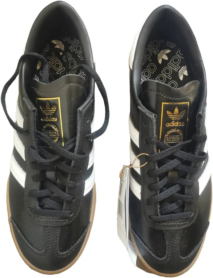 Adidas Hamburg Leather Trainers Black Size 40 EU