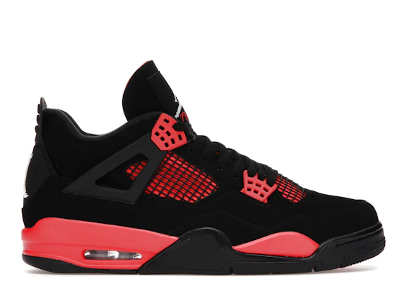 Jordan 4 Retro Thunder en rojo