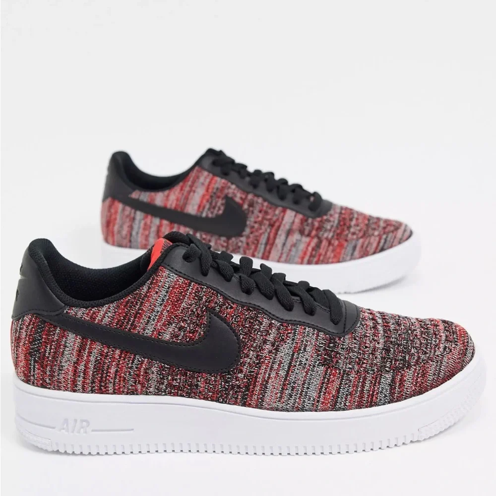 University Red Nike Air Force One Flyknit 2.0