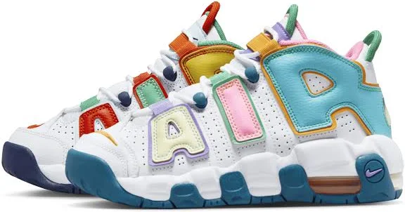 Nike Big Kids' Air More Uptempo Leather Basketball Shoes