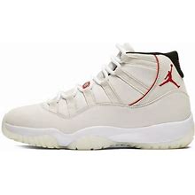 Jordan Men's Platinum Tint/University Red-Sail Air 11 Retro '' 378037-016