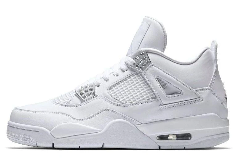 Nike Men's 4 Retro 'Pure Money' 2017 - White - Low-top sneakers - 9.5