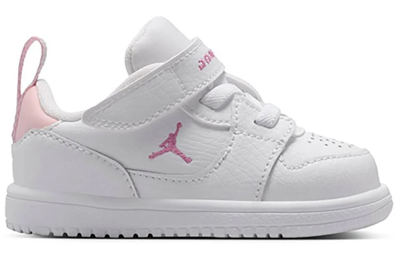 Jordan Infants' Court Connect Low Shoes White/Pink - Toddler at Academy Sports