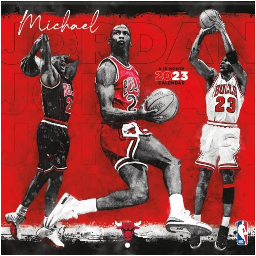 Nba Toys | Michael Jordan 2023 Calendar 16 Month Calendar Chicago Bulls 23 | Color: Black/Red | Size: Osbb | Pnpcollectibles's Closet