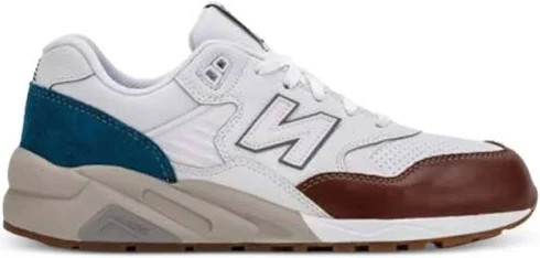 New Balance - 580 panelled sneakers - men - Calf Leather/Fabric/Rubber - 7.5 - White