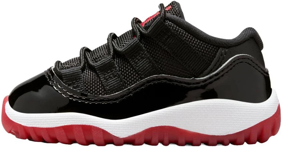Jordan 11 Retro Low "bred" Women Sneakers - Black/white/varsity Red