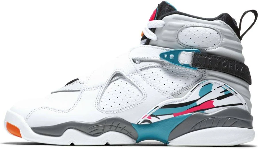 Air Jordan 8 Retro South Beach Basketball Shoes for Kids