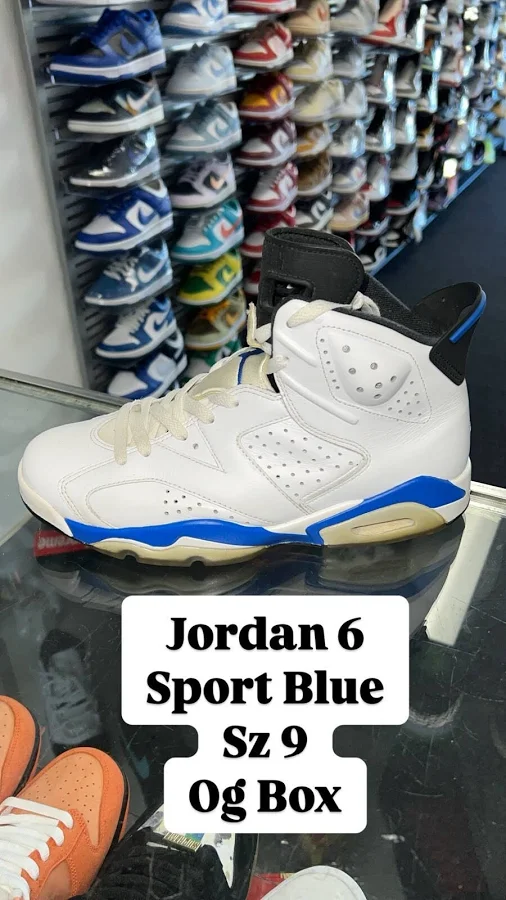 Air Jordan Retro 6 Sport Blue