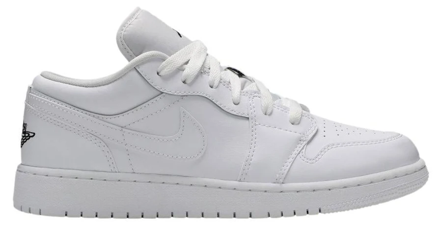 Air Jordan 1 Low GS 'White Black' | Kid's Size 4