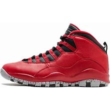 Jordan Men's Gym Red/Black-Wolf Grey Air 10 Retro 'Bulls Over Broadway' 705178-601
