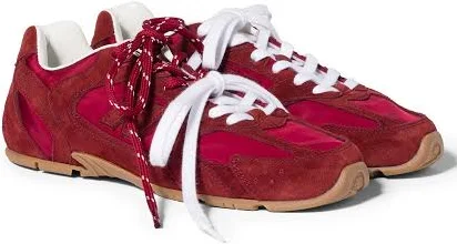 New Balance x Miu Miu 530 Technical Fabric and Suede Sneakers
