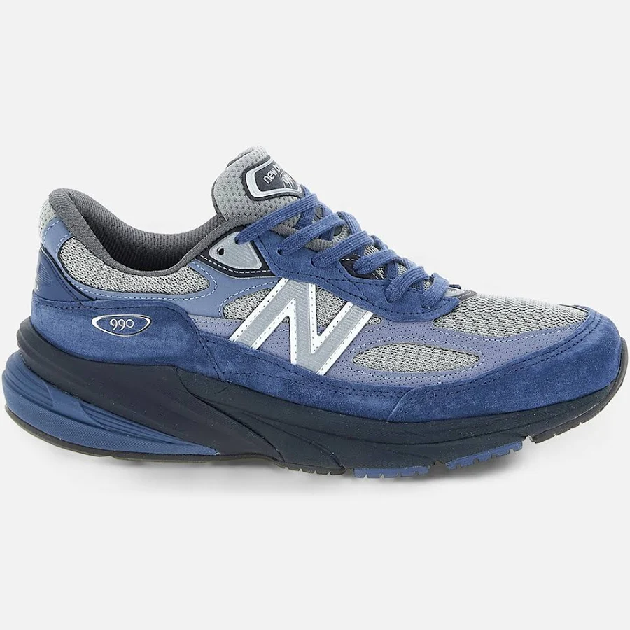 New Balance Men's Leather Textile Mesh Suede Lace-Up Sneakers - UK 10