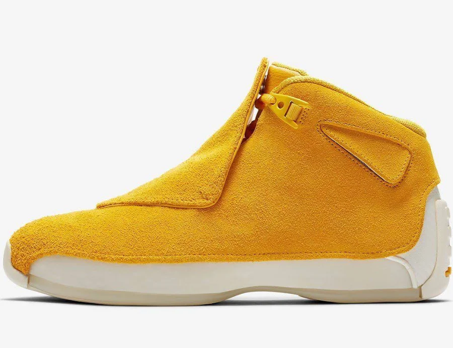 Nike Air Jordan 18 Xviii Size 7.5. Yellow Ochre Suede. Aa2494-701.