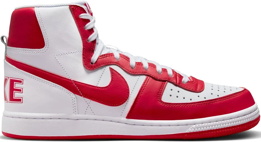 Nike Terminator Retro High 7.5 / WHITE/UNIVERSITY RED